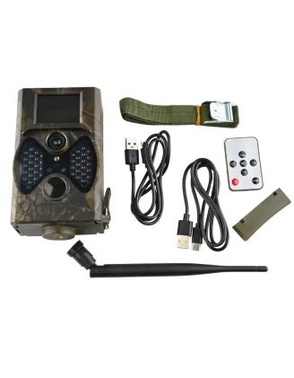 Fotopułapka GSM kamera leśna HC-300M 40 IR 940nm Czujnik Ruchu v3 16MPX